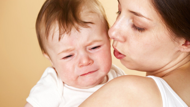 black mom crying